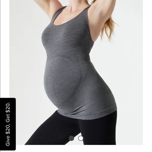 Blanqi black sports  support maternity racerback  shirt